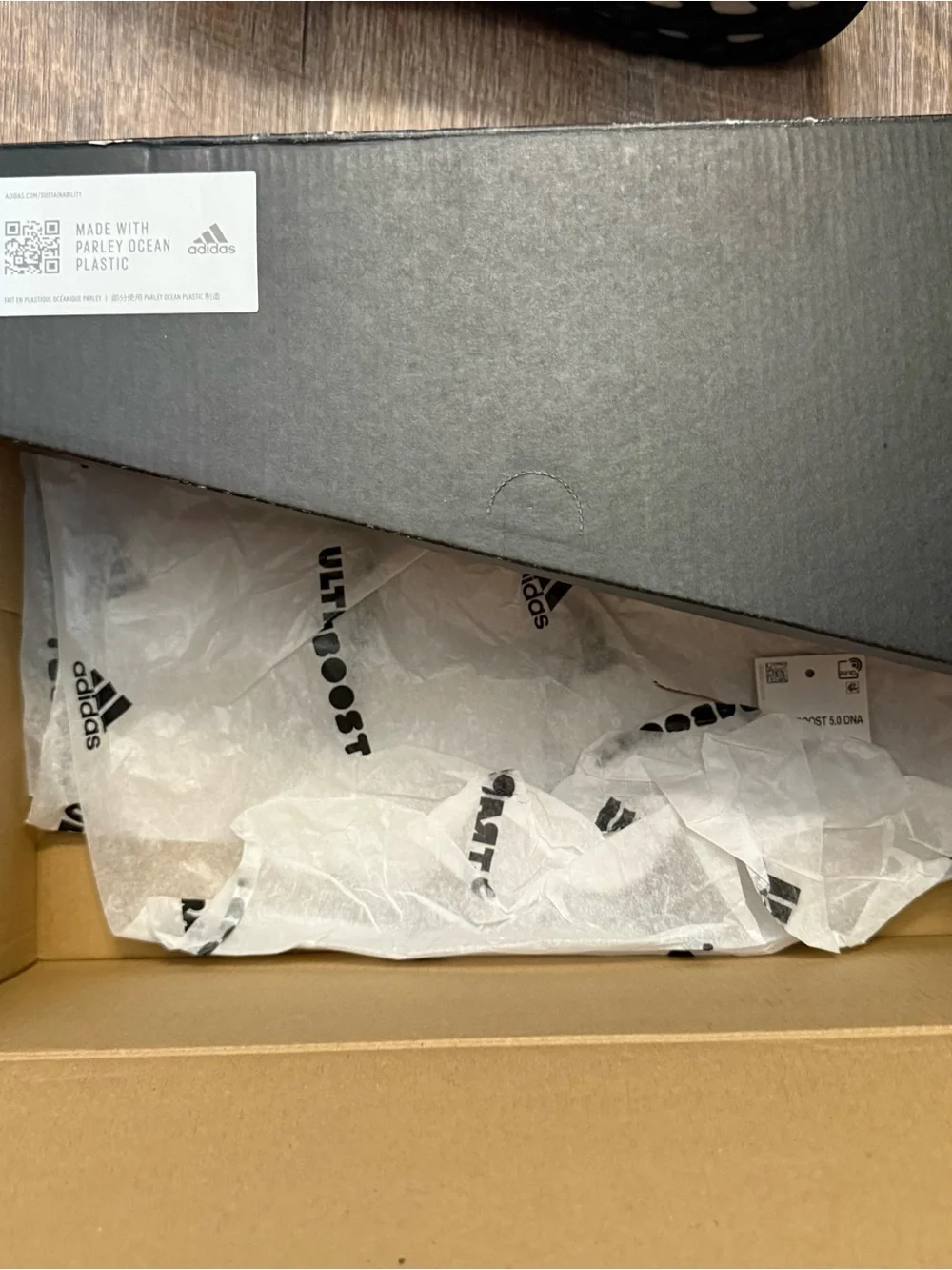 Adidas UltraBoost 5.0 DNA Zebra Black White Men’s Size 14 Sneakers Shoes G54960.